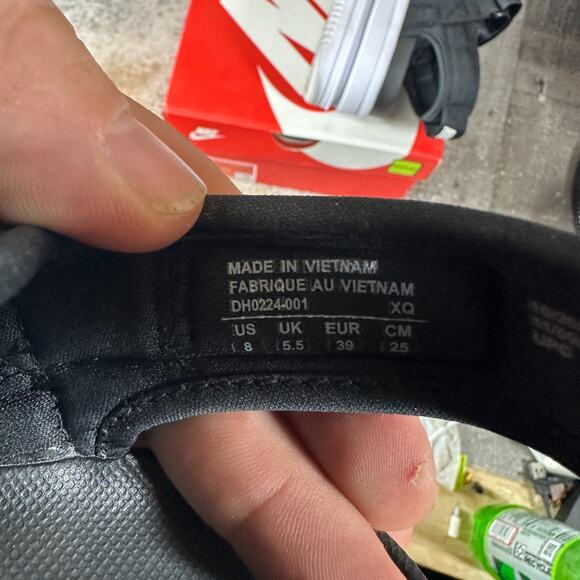 Nike Icon Classic Sandal Black White Platform Wedge DH0224-001 Women Size 8 - Picture 4 of 15